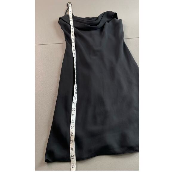 Vintage Jump Slip Dress Sleeveless Spaghetti Strap Cowl Witchy Black Goth Sexy 8 - Picture 10 of 11